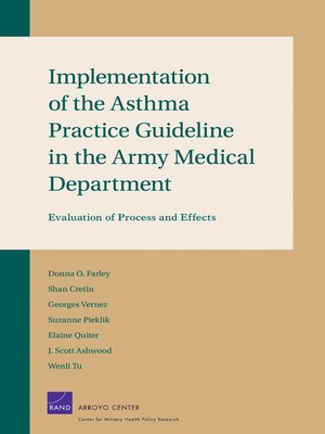 cover image of Implementation of the Asthma Practice Guideline in the Army Medical Department